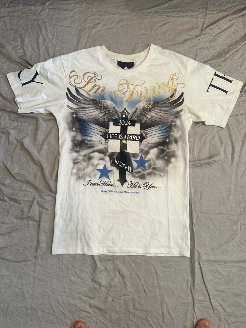 Joeyy 2024 Official Tour Merchandise I'm Trying Graphic T-Shirt Size S